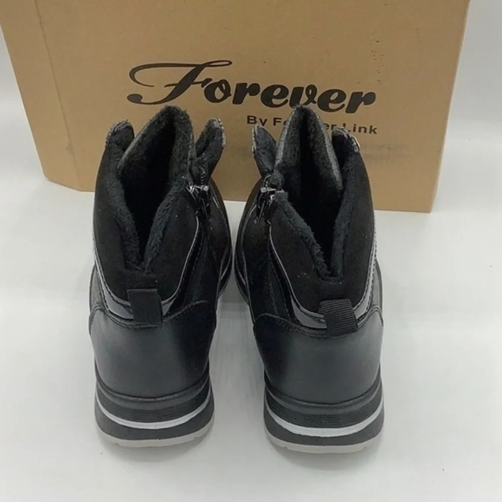 FOREVER LINK Black Neatly High Top Sneakers